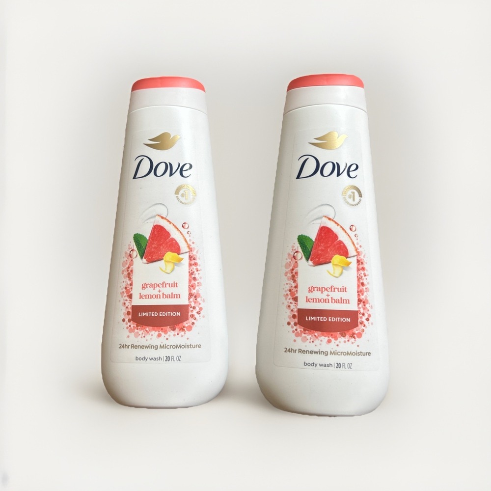 Dove Body Wash LIMITED EDITION Grapefruit & Lemon Balm Scent 20 fl oz (2 Pack)
